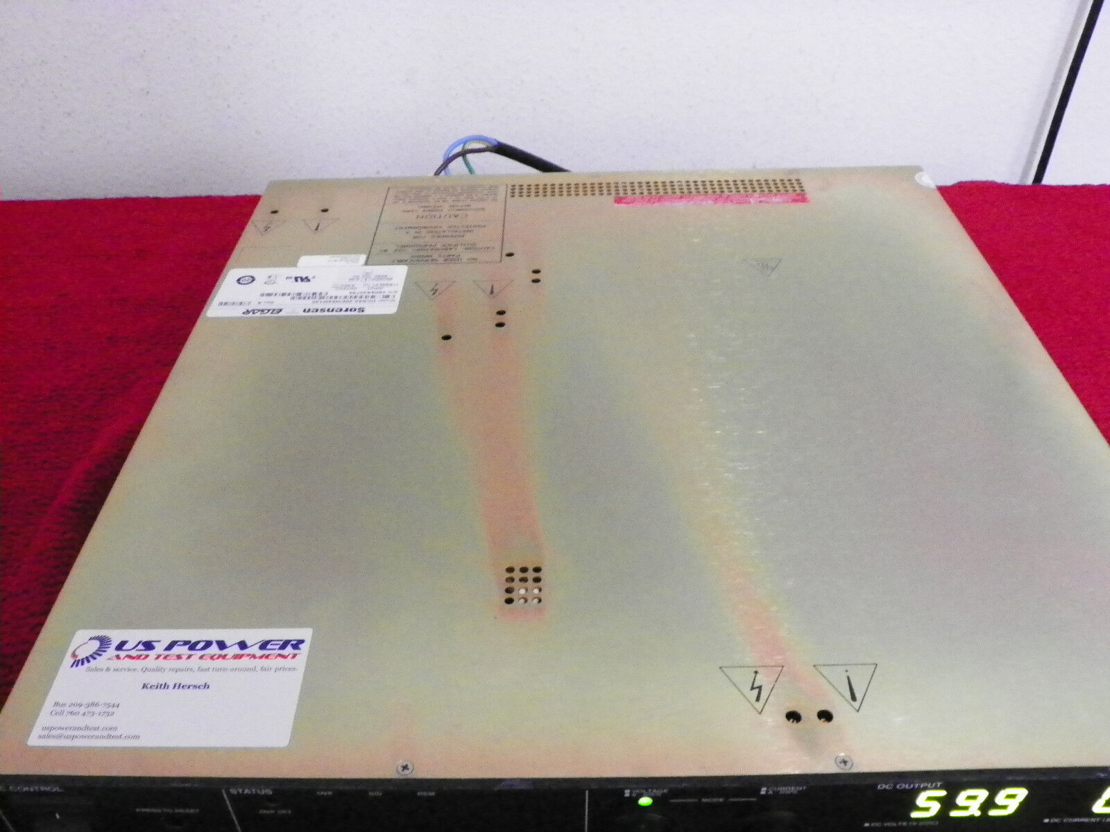 Sorensen DCS60-20E M54M130 60V, 20A,1.2 kW, Prog. DC Power Supply Sorensen DCS60-20E M54M130 60V, 20A,1.2 kW, Prog. DC Power Supply